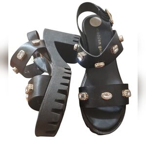 💰Madden Girl Black Gemstone Sandals